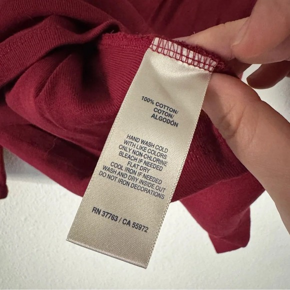 Rafaella Wine Red Cotton Zipper Top Size Medium Retro Sexy Flirty Zip Neckline - Picture 6 of 13